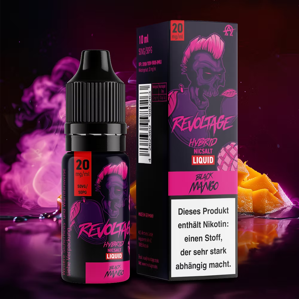 REVOLTAGE Black Mango Hybrid Nikotinsalz Liquid 10 ml 20mg