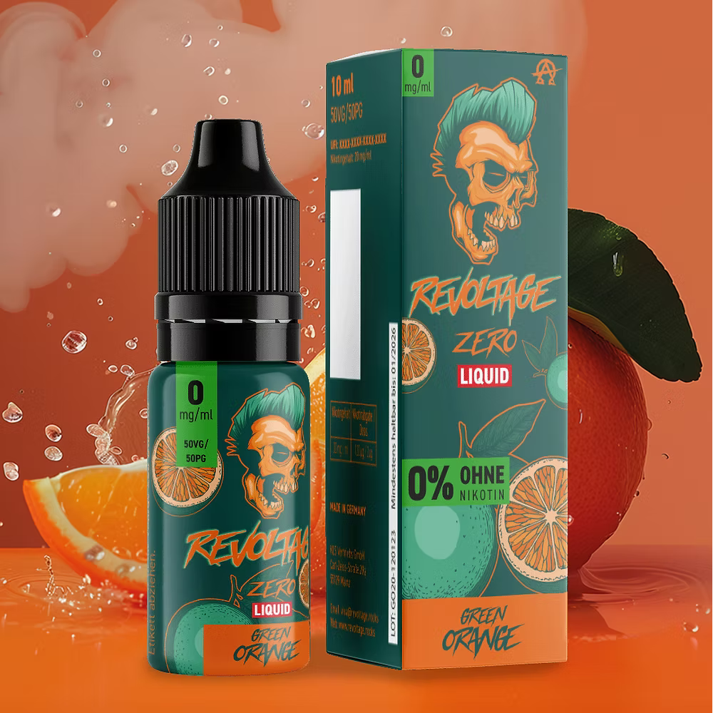 REVOLTAGE - Green Orange Hybrid Nikotinsalz Liquid 10 ml