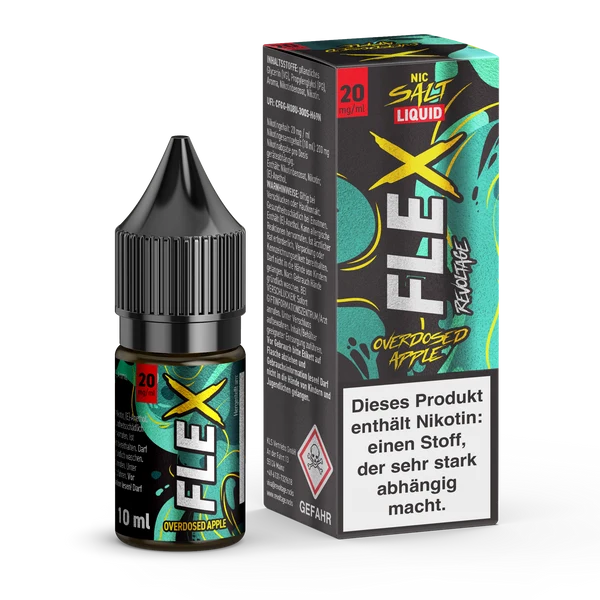 REVOLTAGE Flex Overdosed Apple Nikotinsalz Liquid 10ml
