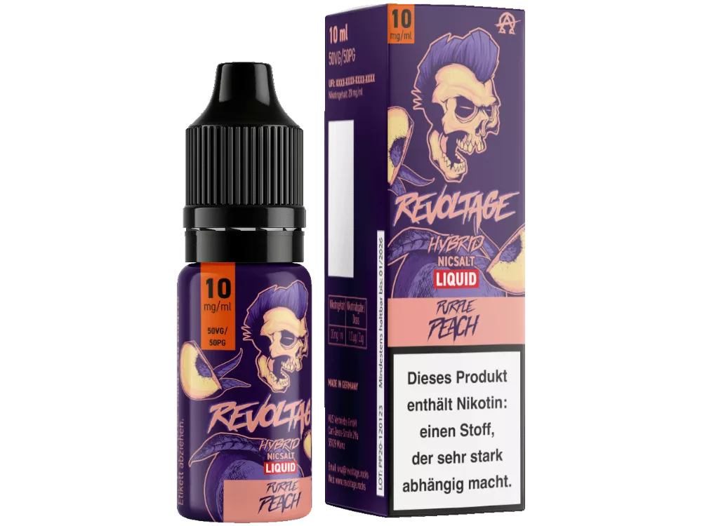 REVOLTAGE - Purple Peach - Hybrid Nikotin Salz Liquid