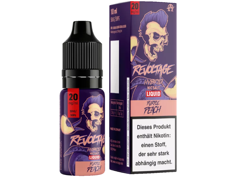 REVOLTAGE - Purple Peach - Hybrid Nikotin Salz Liquid