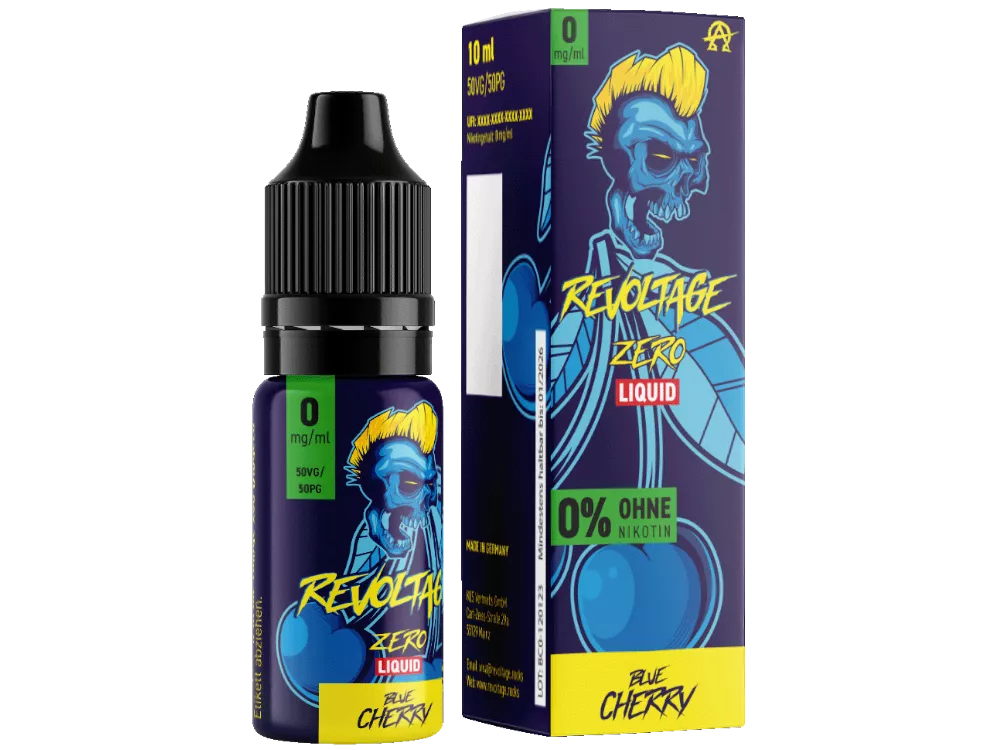 REVOLTAGE - Blue Cherry - Hybrid Nikotin Salz Liquid