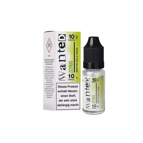 Wanted Overdosed - Zitrus 10ml Nikotinsalz