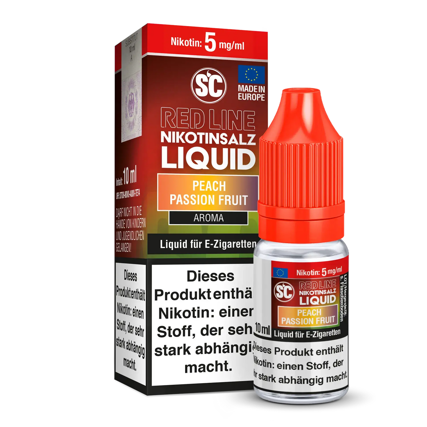 SC RED LINE - Peach Passion Nikotinsalz Liquid