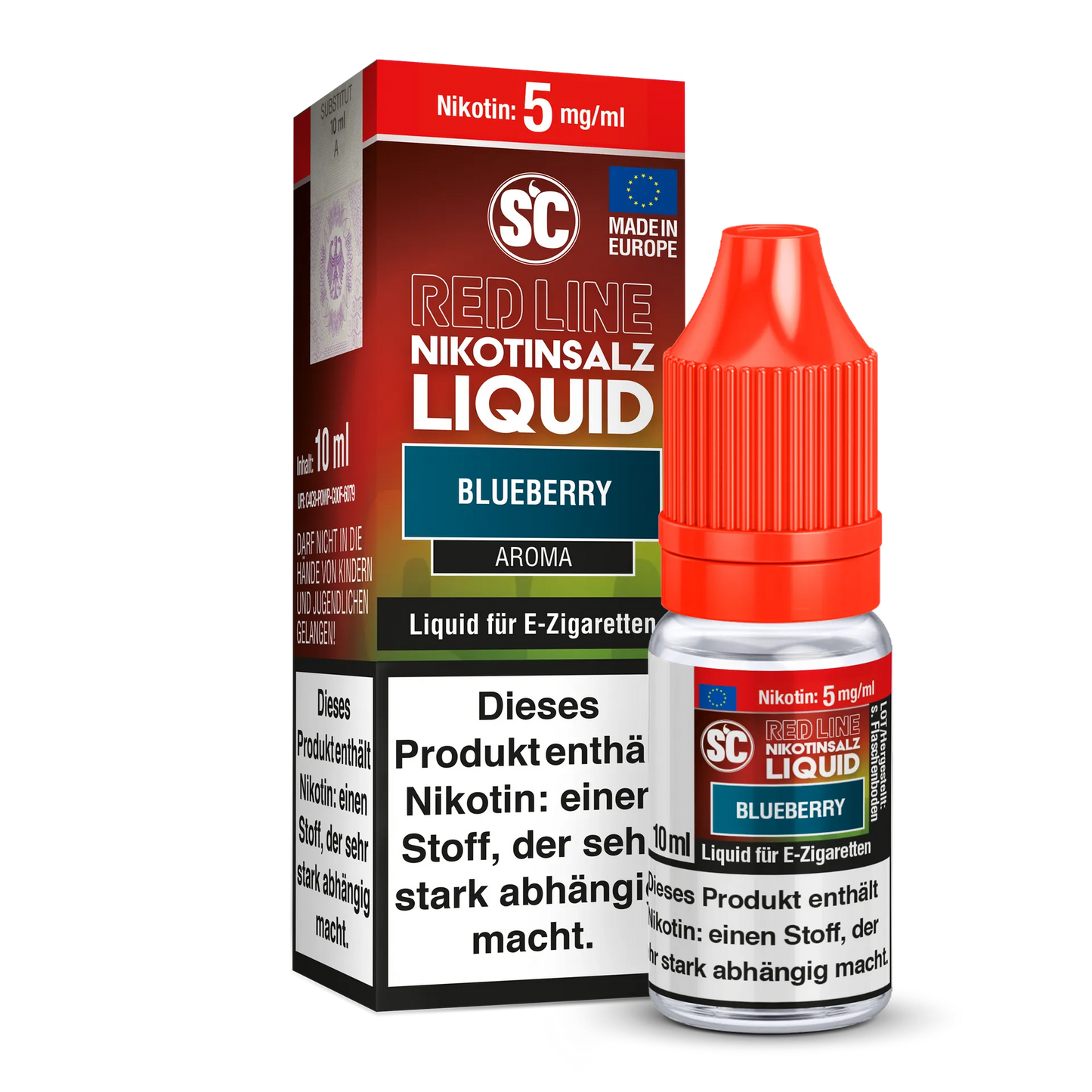 SC RED LINE - Blueberry Nikotinsalz Liquid