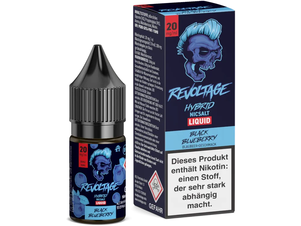 REVOLTAGE - Black Blueberry - Hybrid Nikotin Salz Liquid