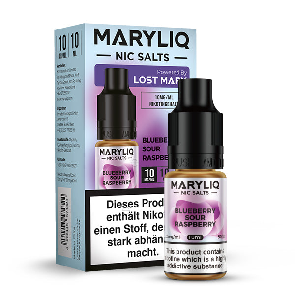 LOST MARY MARYLIQ Blueberry Sour Raspberry Nikotinsalz Liquid 10 ml
