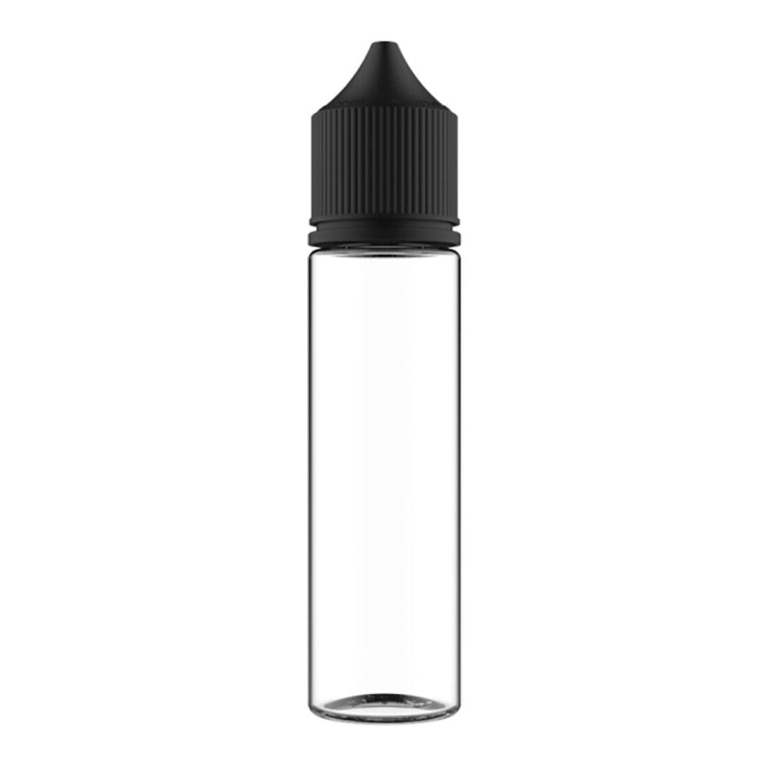 Chubby Gorilla Einhorn Flasche - klare Flasche / schwarzer Deckel - V3