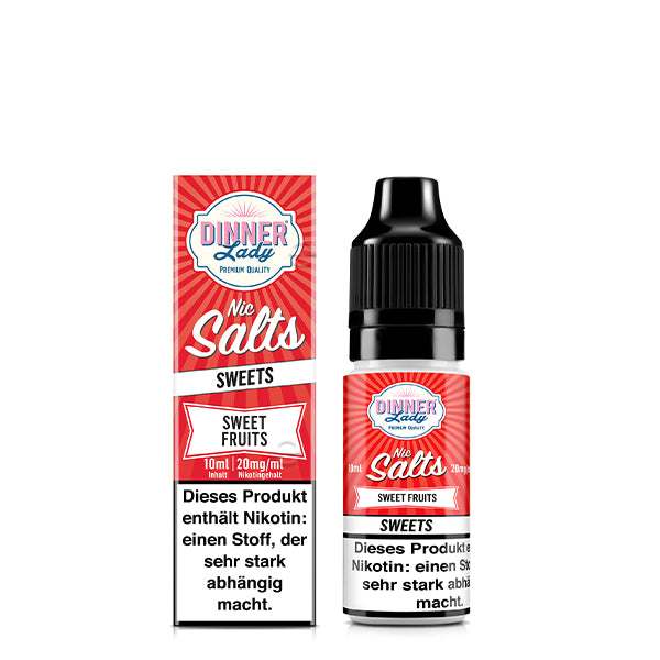 DINNER LADY Sweet Fruits Nikotinsalz Liquid 10 ml