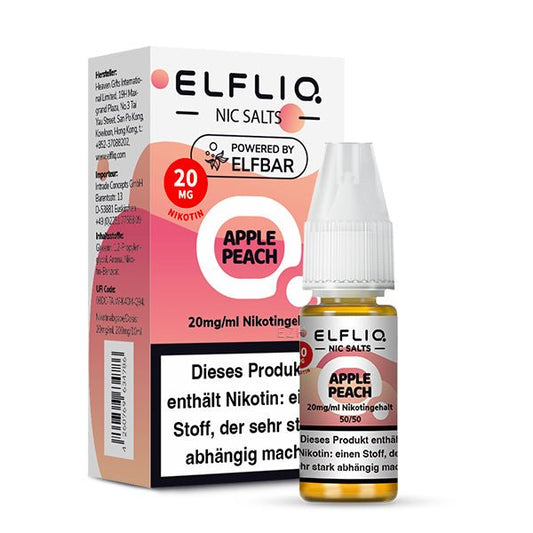 ELFBAR ELFLIQ Apple Peach Nikotinsalz Liquid 10 ml 10mg
