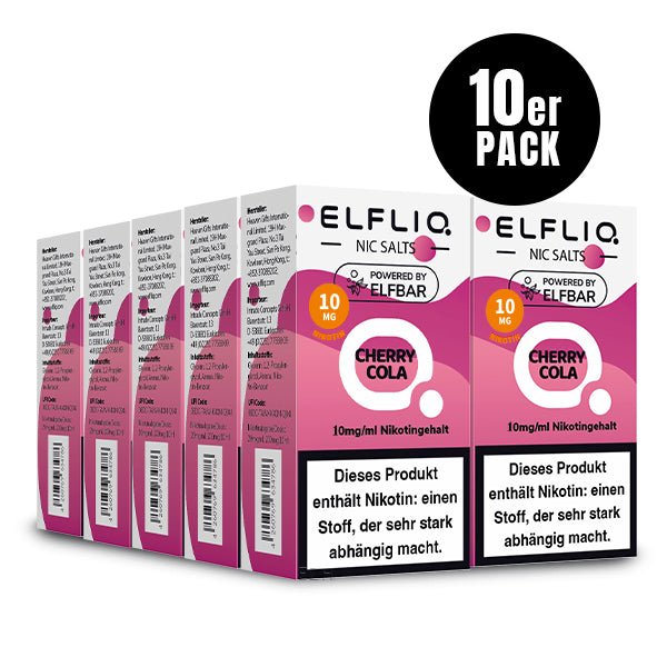 ELFBAR ELFLIQ Cherry Cola Nikotinsalz Liquid 10 ml 10mg