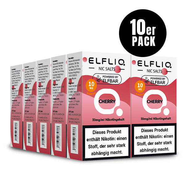 ELFBAR ELFLIQ Cherry Nikotinsalz Liquid 10 ml