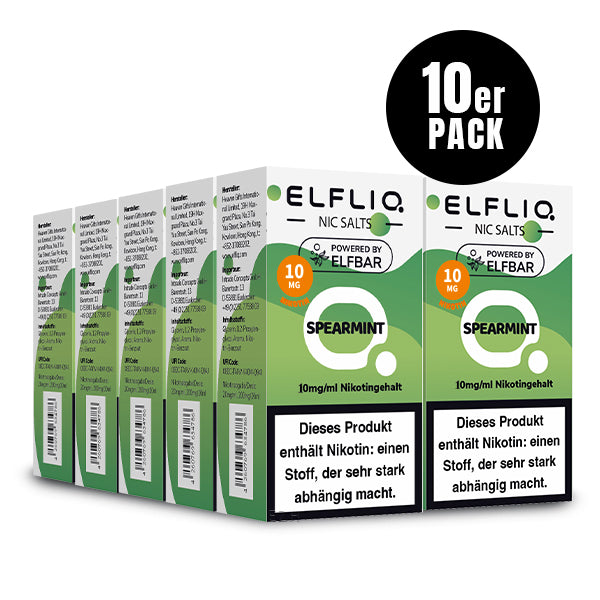 ELFBAR ELFLIQ Spearmint Nikotinsalz Liquid 10 ml