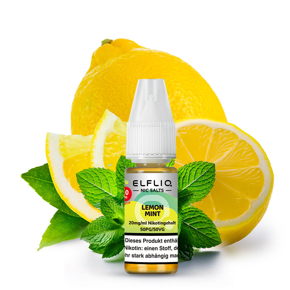 ELFBAR ELFLIQ - Lemon Mint Nikotinsalz Liquid 10 ml