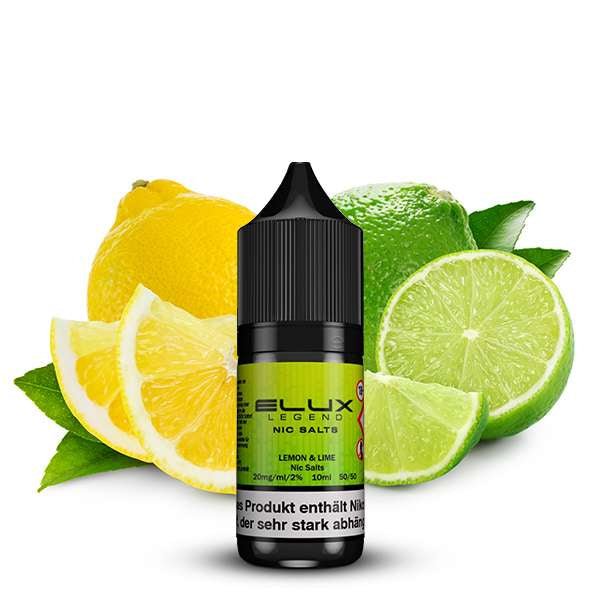 ELUX Lemon & Lime Nikotinsalz Liquid 10 ml 10mg