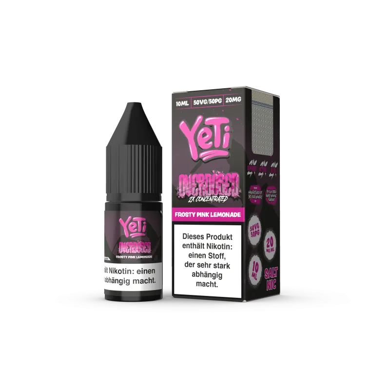 Yeti Frosty Pink Lemonade Nikotinsalz Overdosed 10ml