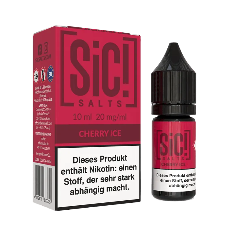 SIC! Cherry Ice Nikotinsalz Liquid 10 ml