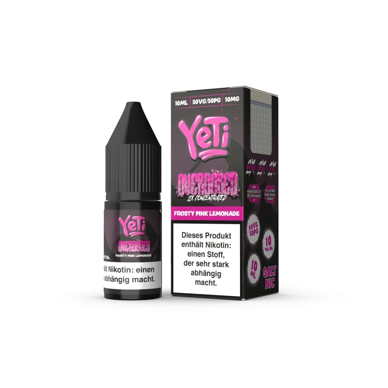 Yeti Frosty Pink Lemonade Nikotinsalz Overdosed 10ml