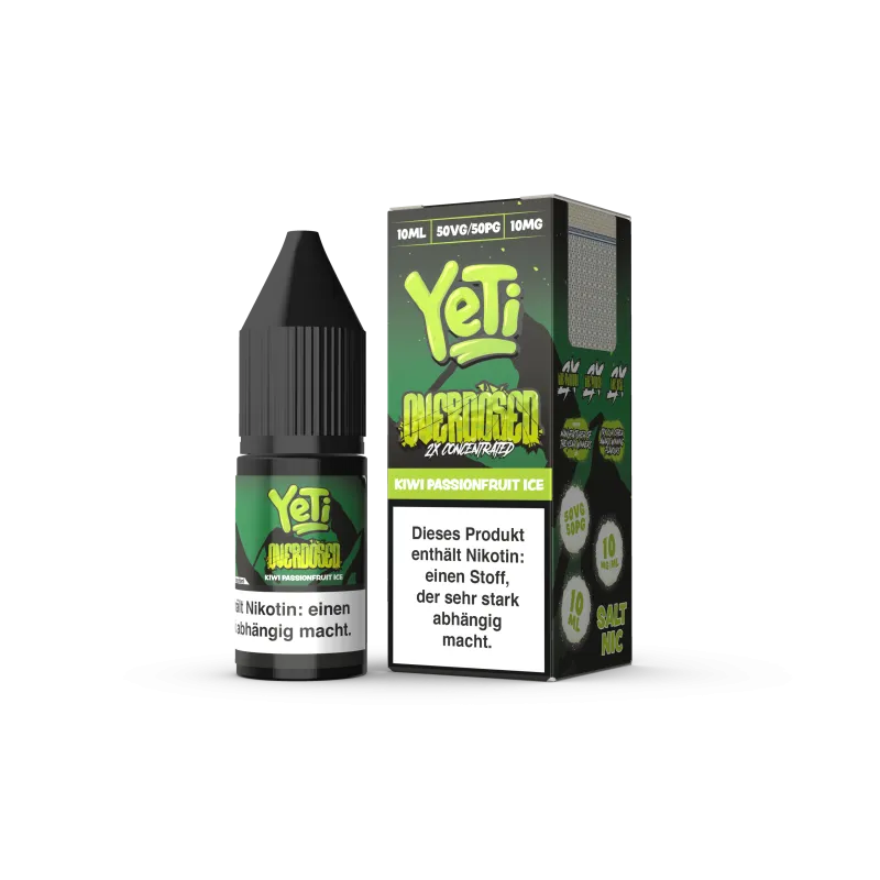 Yeti Kiwi Passionsfruit Ice Nikotinsalz Overdosed 10ml