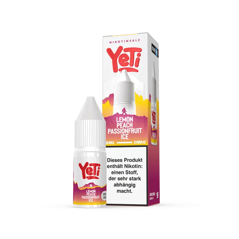 Yeti Summit - Lemon Peach Passionfruit Ice Nikotinsalz Overdosed 10 ml