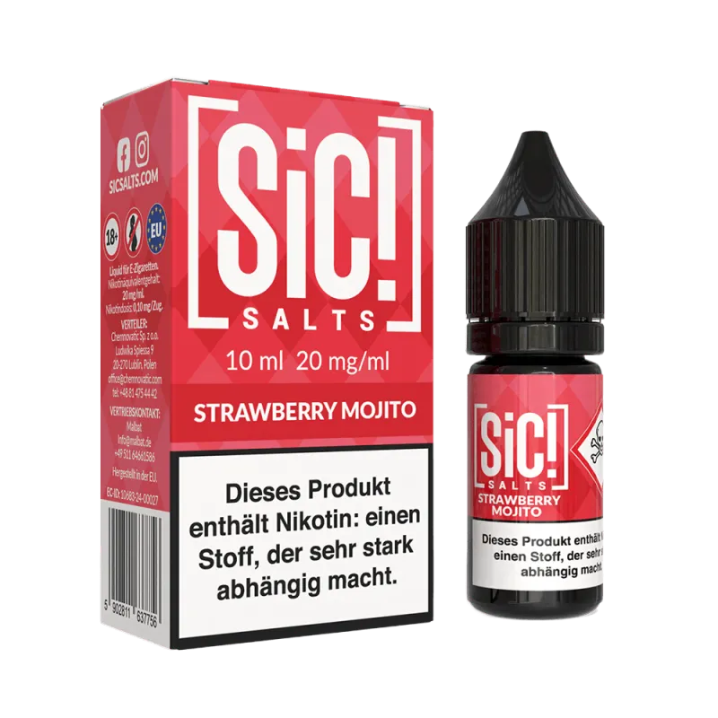 SIC! Strawberry Mojito Nikotinsalz Liquid 10 ml