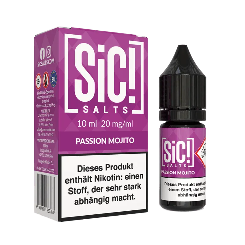 SIC! Passion Mojito Nikotinsalz Liquid 10 ml