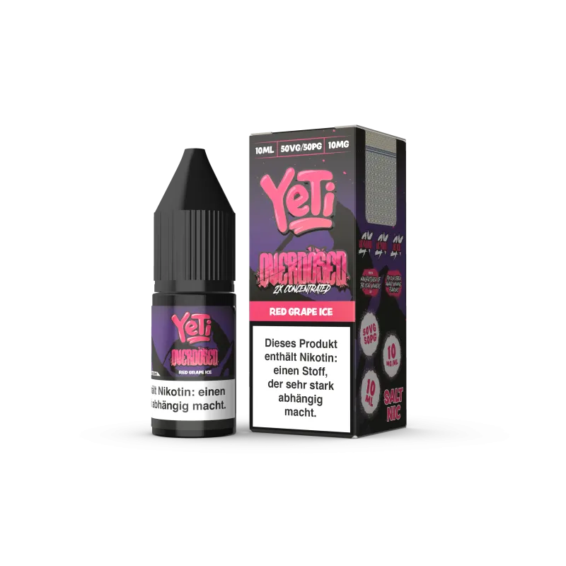 Yeti Red Grape Ice Nikotinsalz Overdosed 10ml