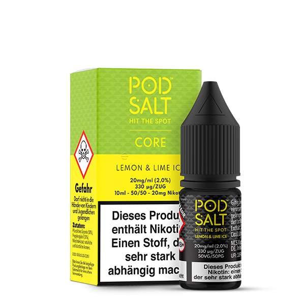 POD SALT CORE Lemon & Lime Ice Nikotinsalz Liquid 10 ml 11mg