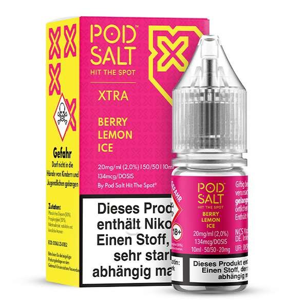 Pod Salt Xtra Berry Lemon Ice Nikotinsalz Liquid 10 ml 10mg