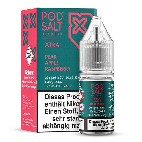 Pod Salt Xtra Pear Apple Raspberry Nikotinsalz Liquid 10 ml 10mg