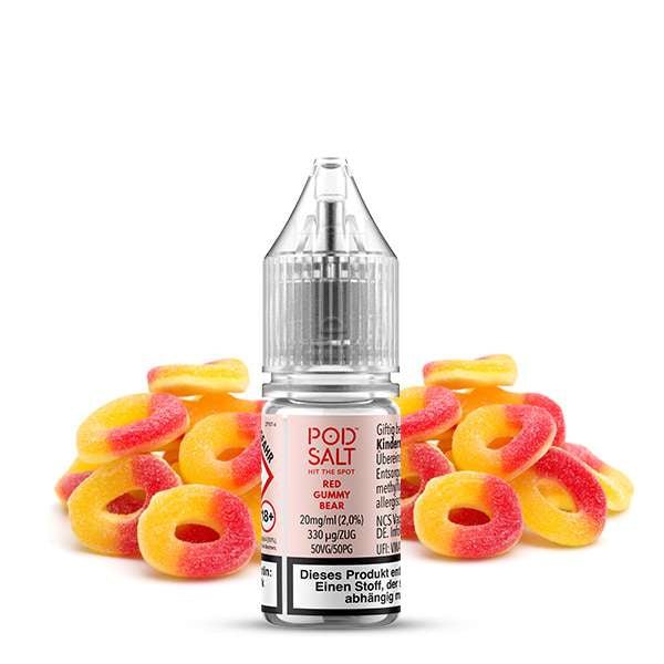 POD SALT XTRA Red Gummy Bear Nikotinsalz Liquid 10 ml 10mg