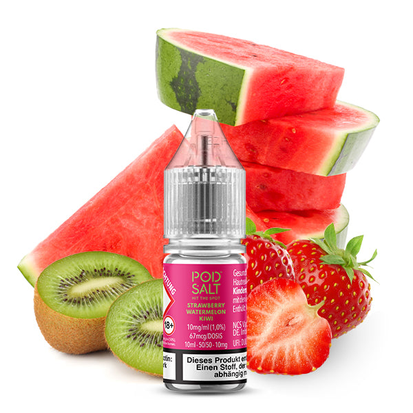 Pod Salt Xtra - Strawberry Watermelon Kiwi Nikotinsalz Liquid 10ml