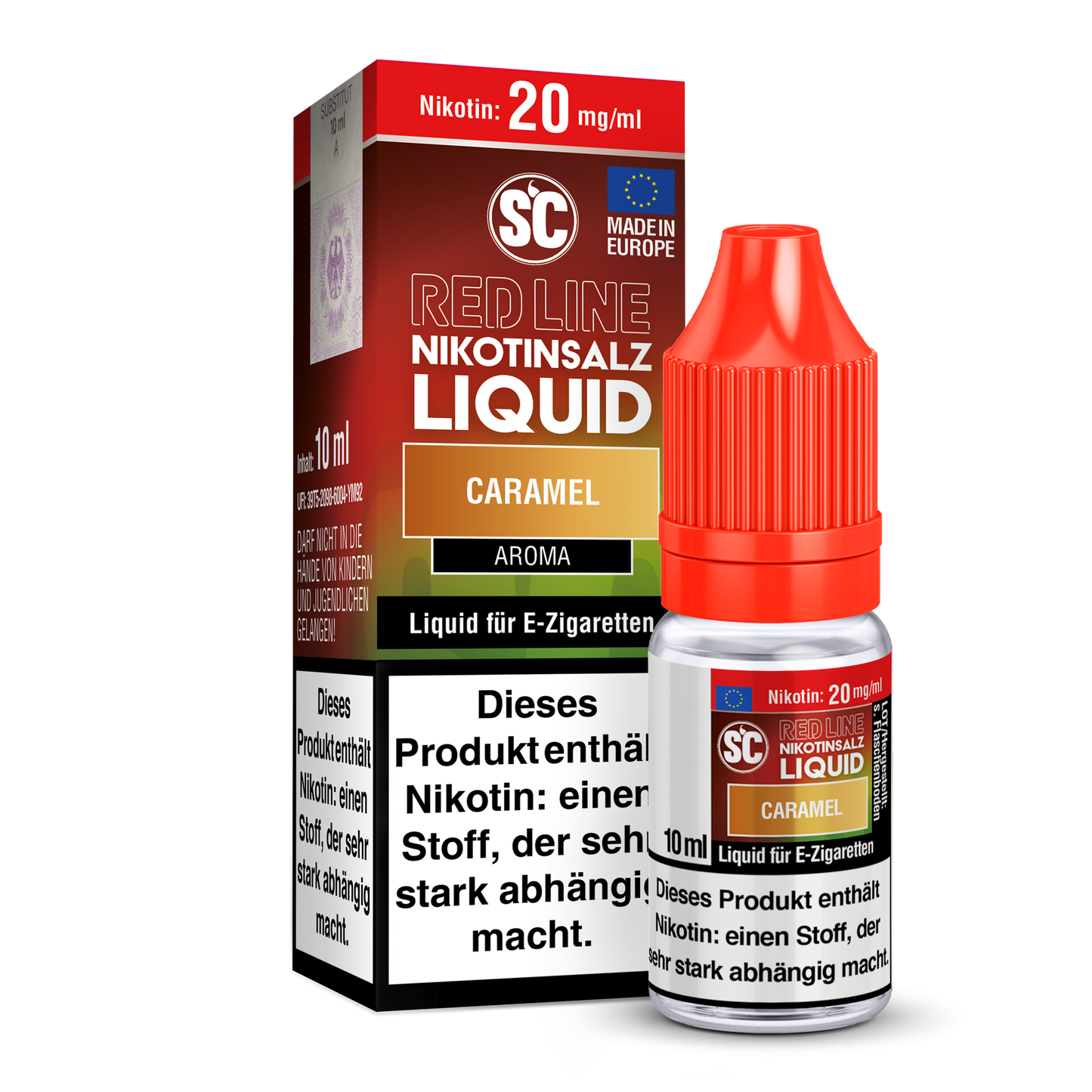 SC RED LINE - Caramel Nikotinsalz Liquid