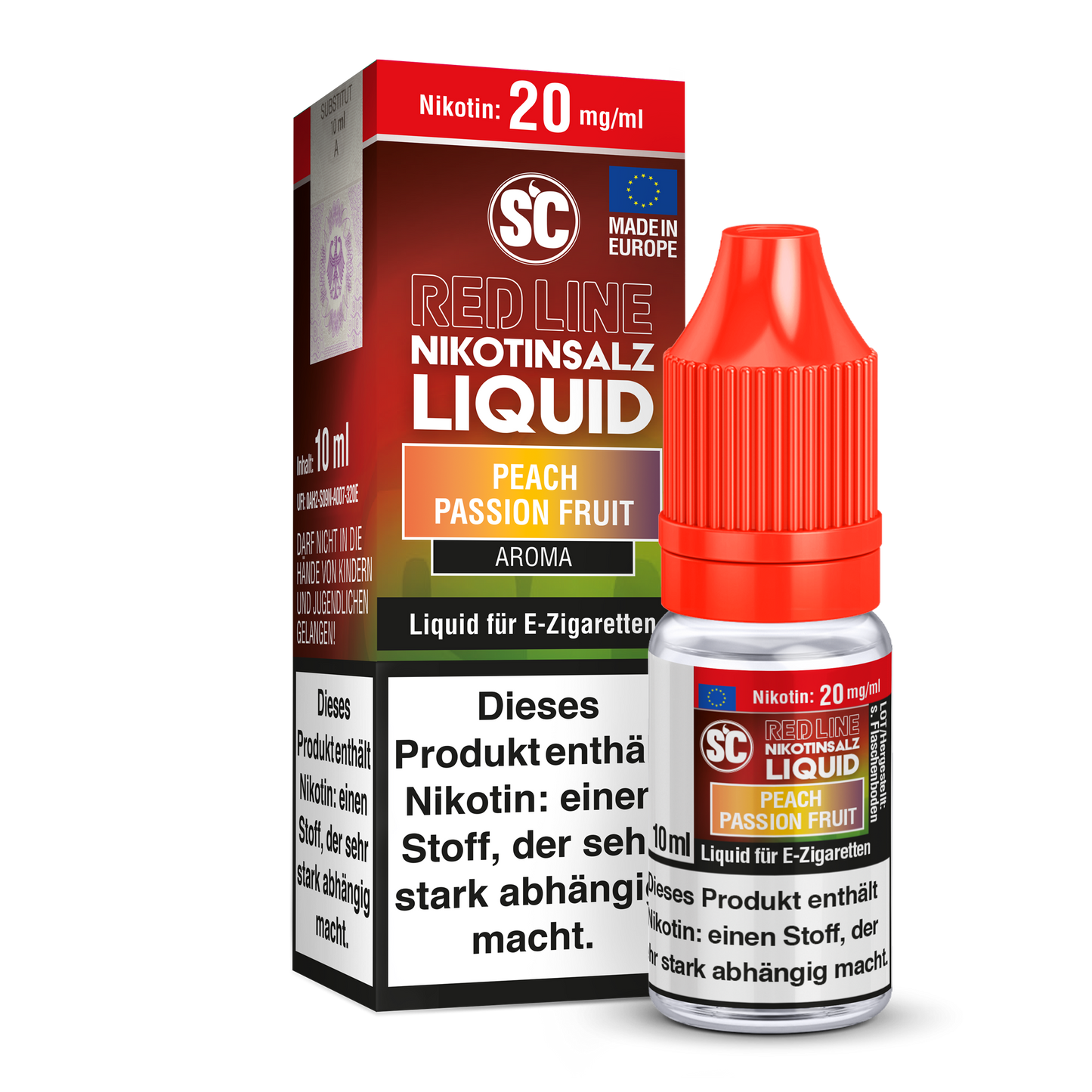 SC RED LINE - Peach Passion Nikotinsalz Liquid