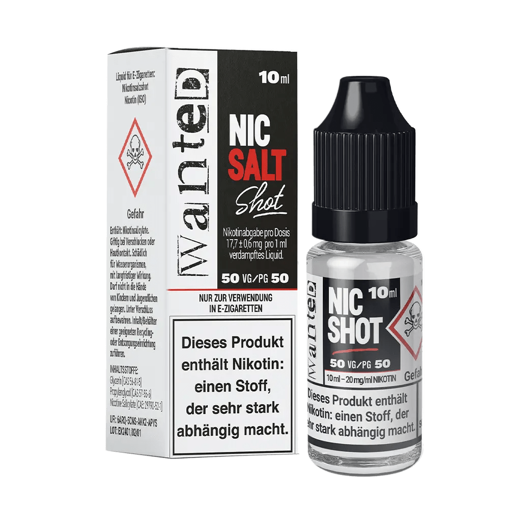 Wanted Nikotin Salz Shot 10ml 20mg