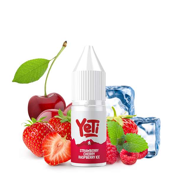 Yeti Summit Nikotinsalz Strawberry Cherry Raspberry Ice Overdosed 10ml 10mg