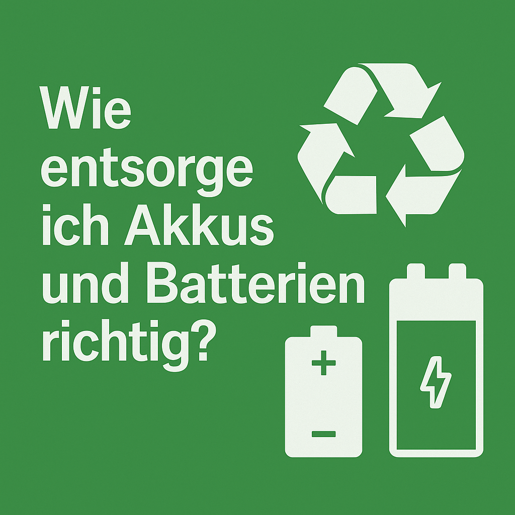 „Wie entsorge ich Akkus und Batterien richtig?“