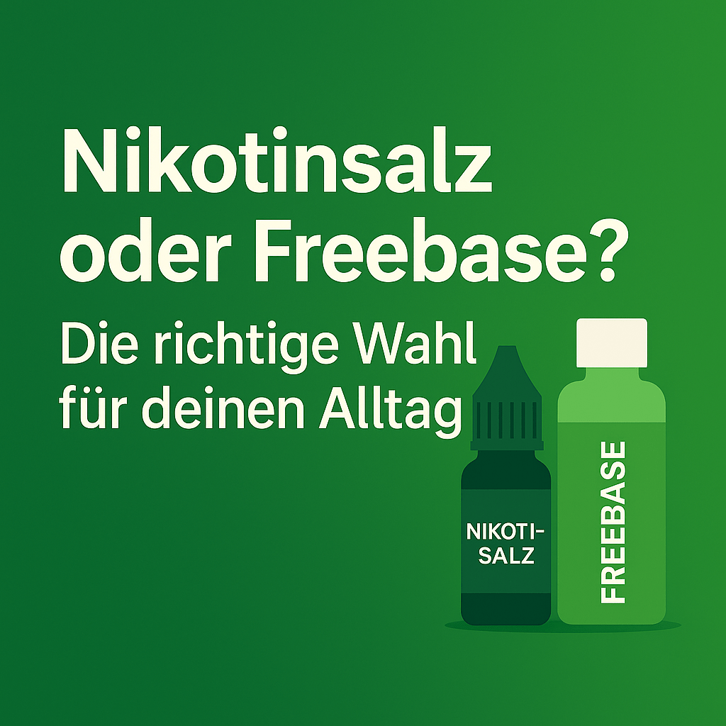 „Nikotinsalz oder Freebase? Die richtige Wahl für deinen Alltag"