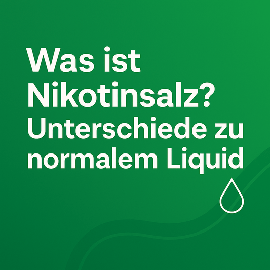 „Was ist Nikotinsalz? Unterschiede zu normalem Liquid“