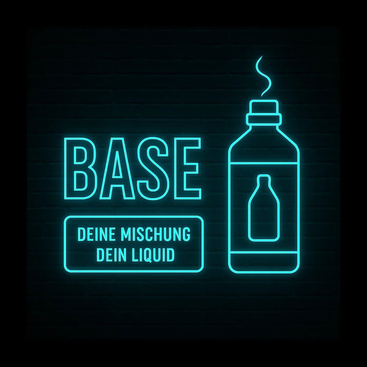 „Liquid Base für E-Zigaretten – neutrale Basis zum Selbstmischen“