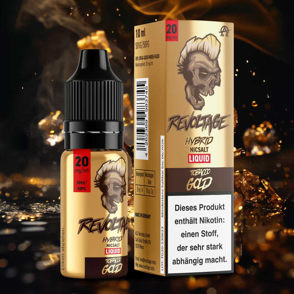 REVOLTAGE - Tobacco Gold Hybrid Nikotinsalz Liquid 10 ml