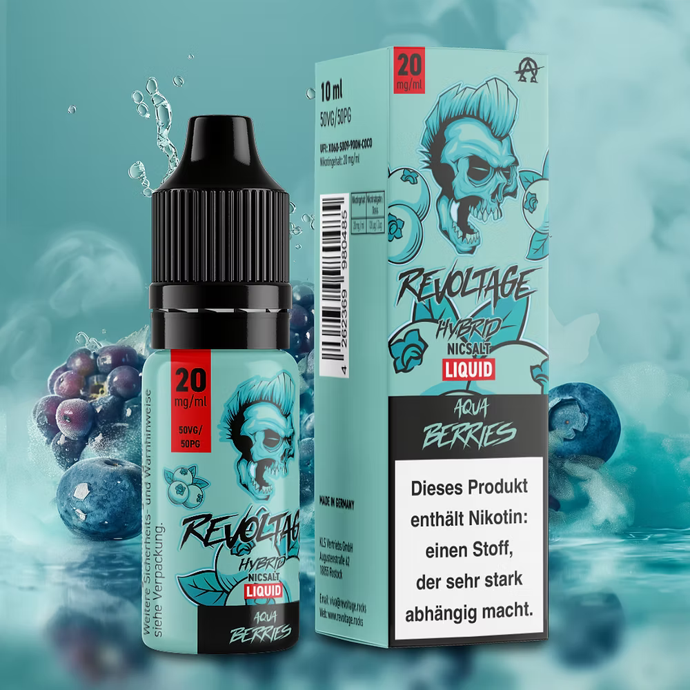 REVOLTAGE - Aqua Berries Hybrid Nikotinsalz Liquid 10 ml
