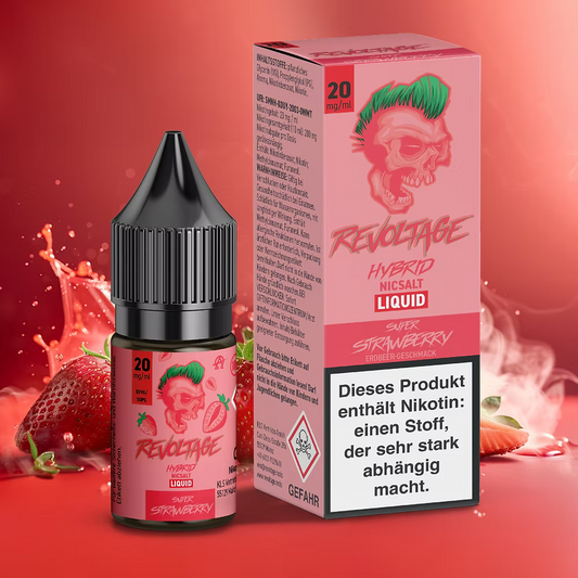 REVOLTAGE - Super Strawberry Hybrid Nikotinsalz Liquid 10 ml