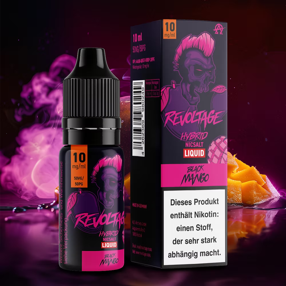 REVOLTAGE - Black Mango Hybrid Nikotinsalz Liquid 10 ml