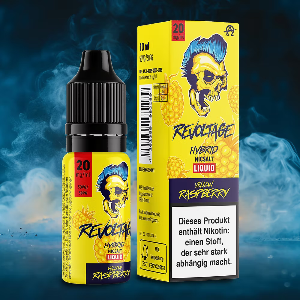 REVOLTAGE - Yellow Raspberry Hybrid Nikotinsalz Liquid 10 ml