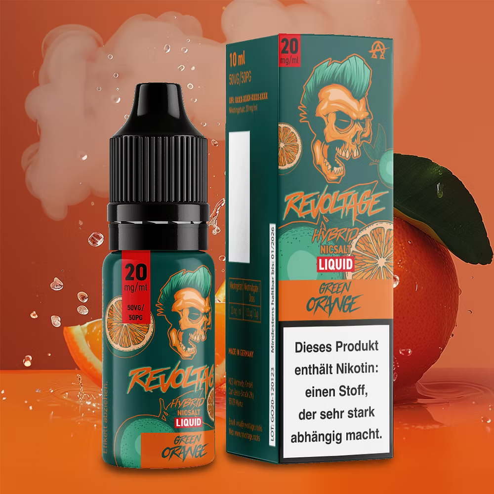 REVOLTAGE - Green Orange Hybrid Nikotinsalz Liquid 10 ml