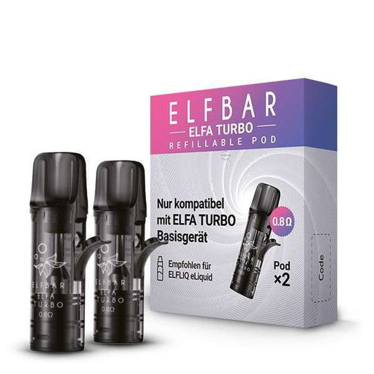 2x Elfbar Elfa Turbo Refillable Pod - YASIRZ E - Zigaretten Onlineshop