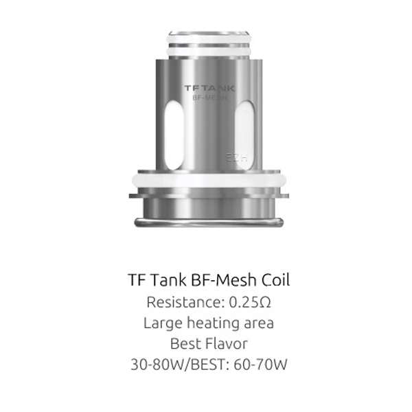 3x SMOK TF BF-Mesh Coil Verdampferkopf 0.25 Ohm