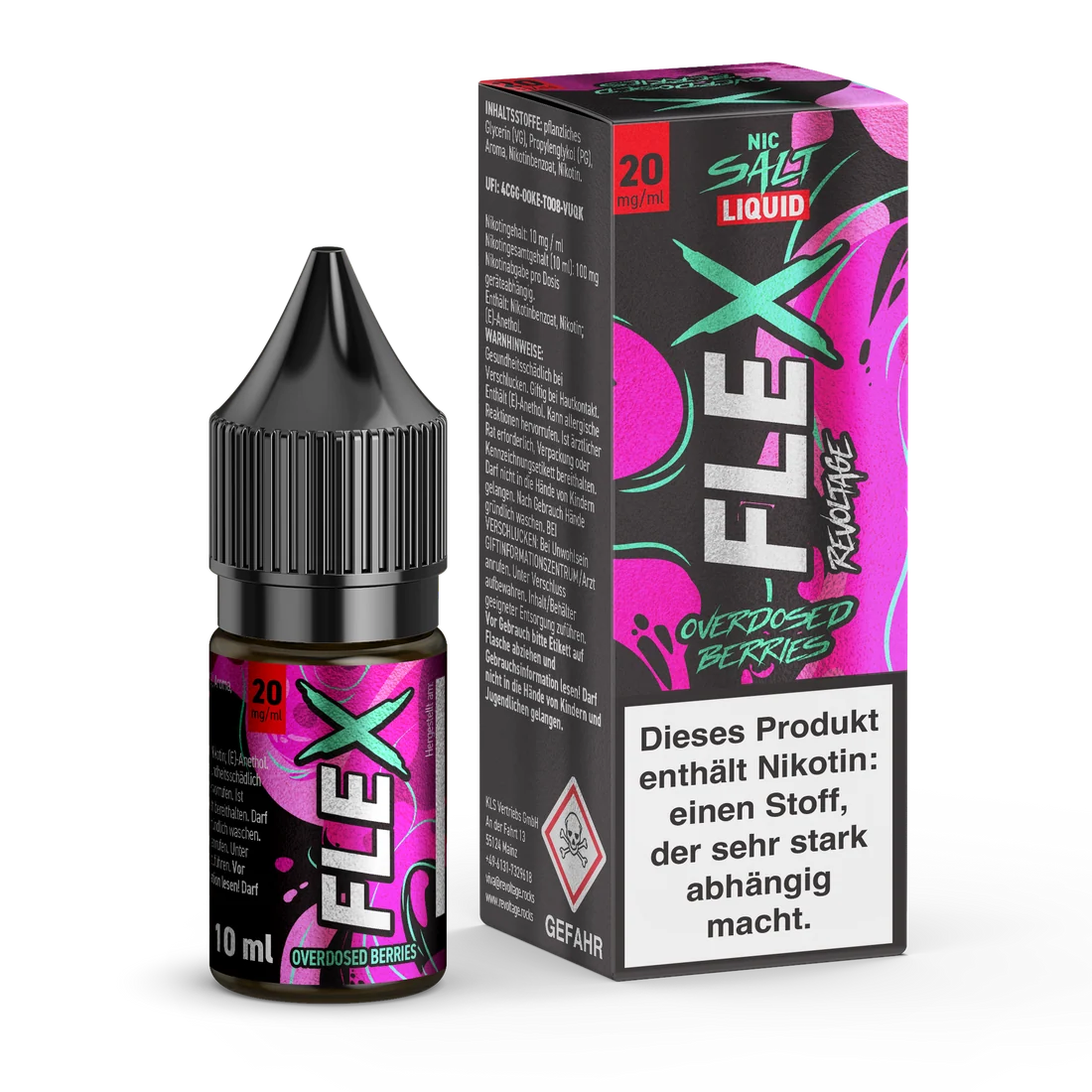 REVOLTAGE Flex Overdosed Berries Nikotinsalz Liquid 10ml