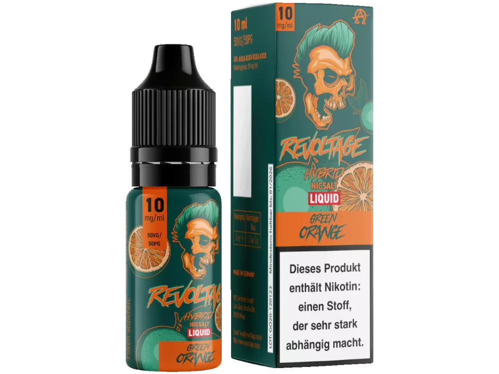 REVOLTAGE - Green Orange - Hybrid Nikotin Salz Liquid